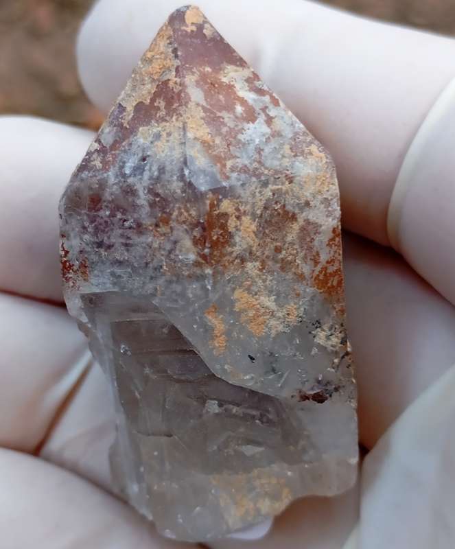 Hematite in quartz - Orange River N Cape South Africa