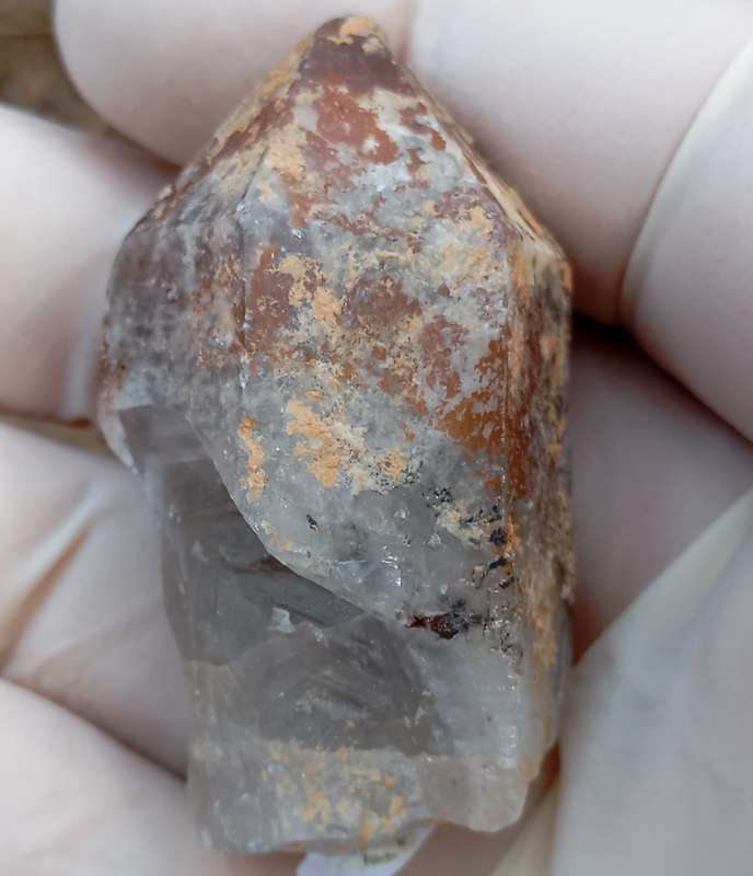 Hematite in quartz - Orange River N Cape South Africa