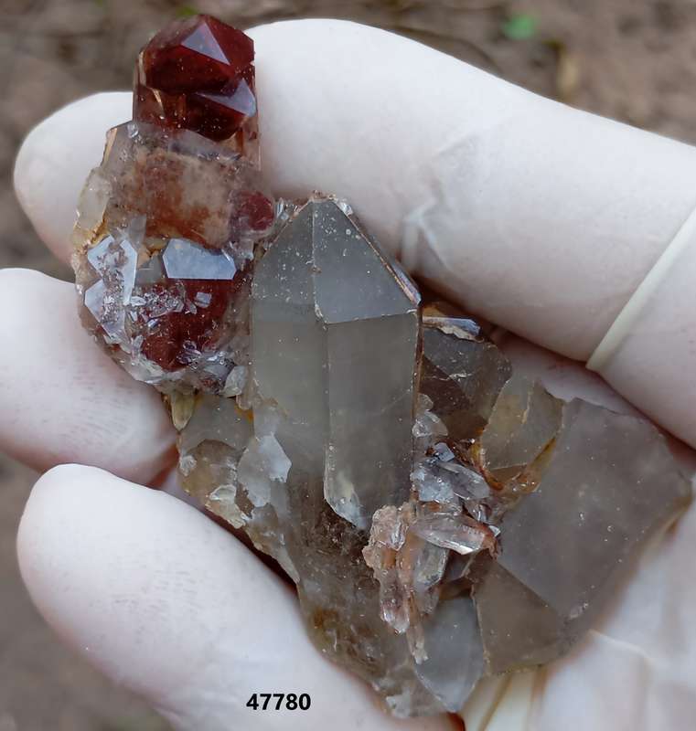 Hematite in quartz - Orange River Steinkopf N Cape South Africa