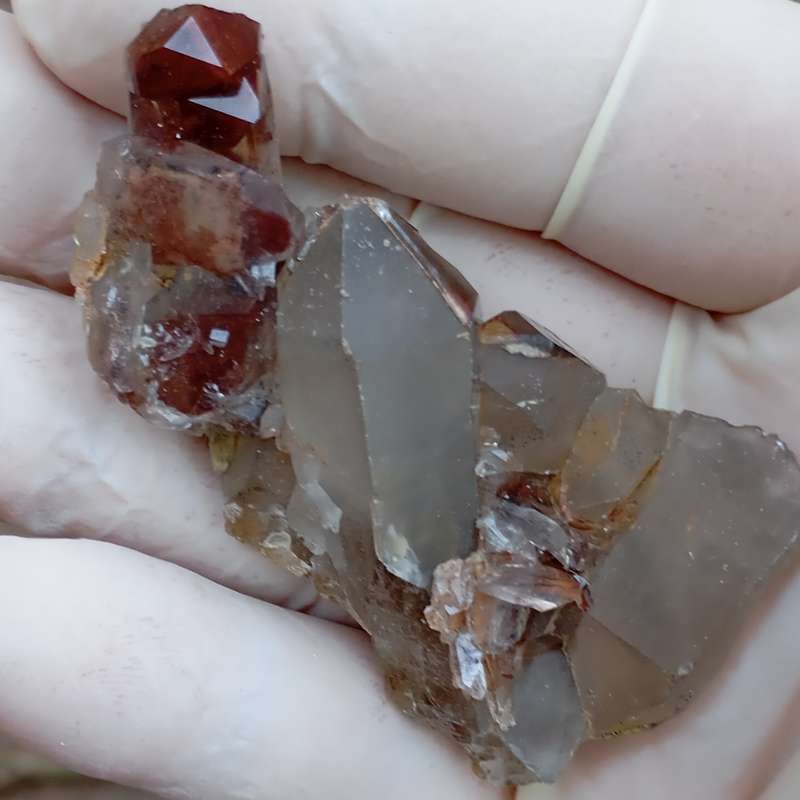 Hematite in quartz - Orange River Steinkopf N Cape South Africa