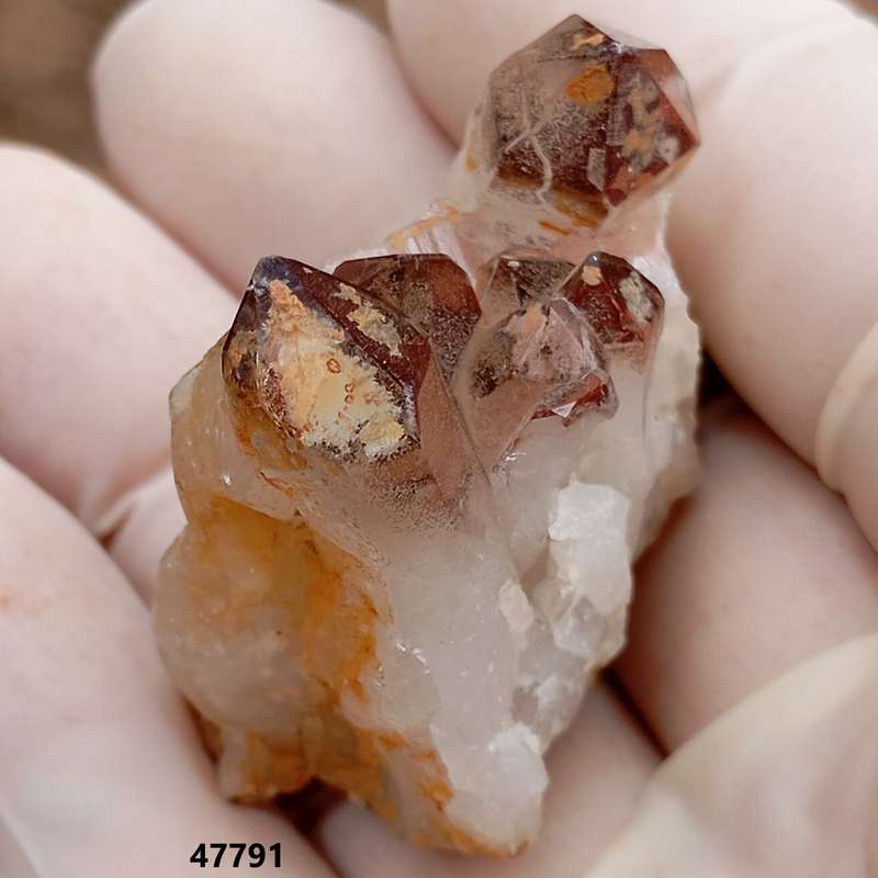 Hematite in quartz - Orange River N Cape South Africa