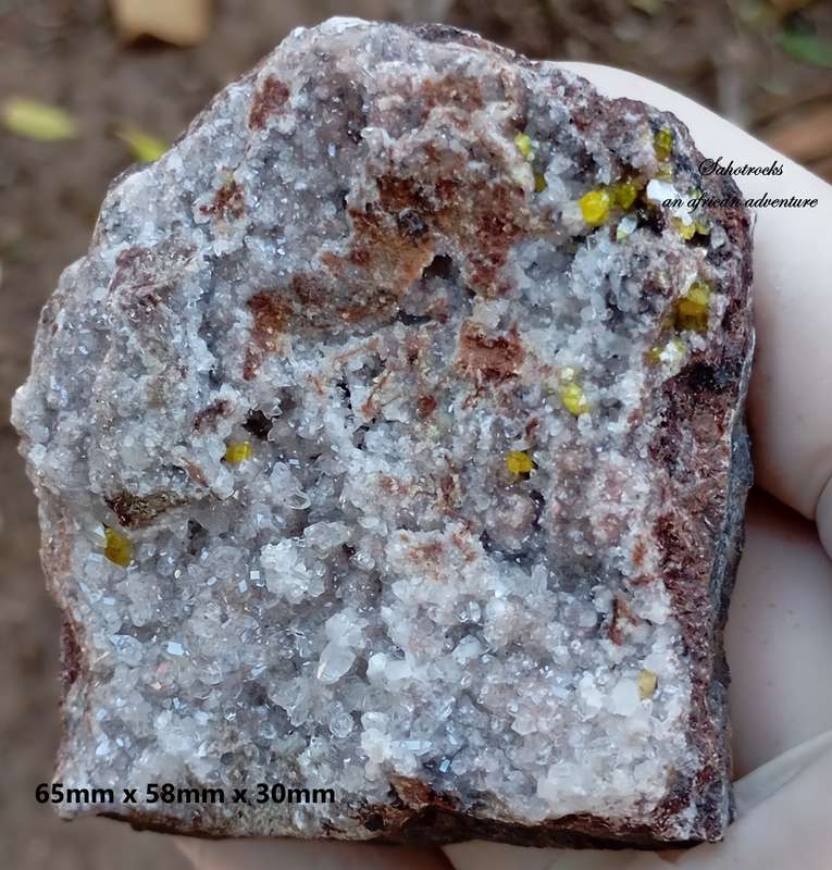 Ettringite calcite - Nchwaning II mine South Africa