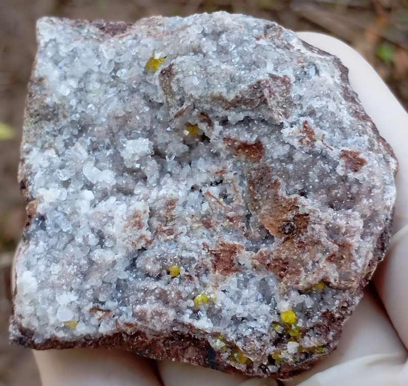 Ettringite calcite - Nchwaning II mine South Africa