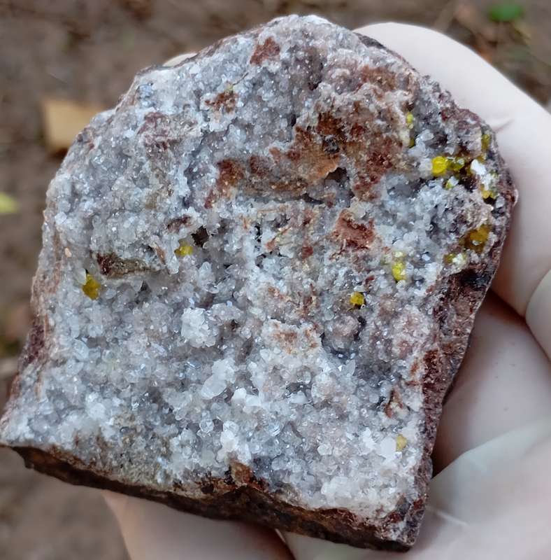 Ettringite calcite - Nchwaning II mine South Africa