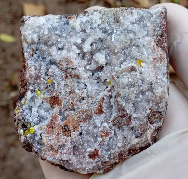 Ettringite calcite - Nchwaning II mine South Africa