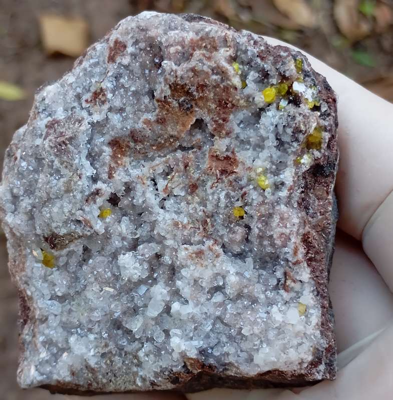Ettringite calcite - Nchwaning II mine South Africa
