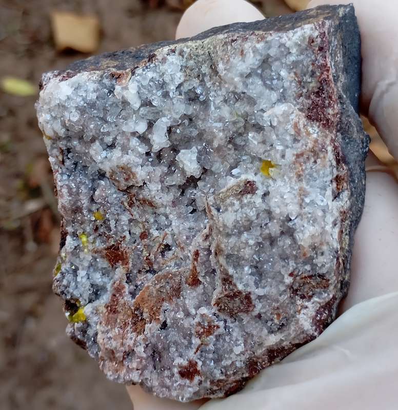 Ettringite calcite - Nchwaning II mine South Africa