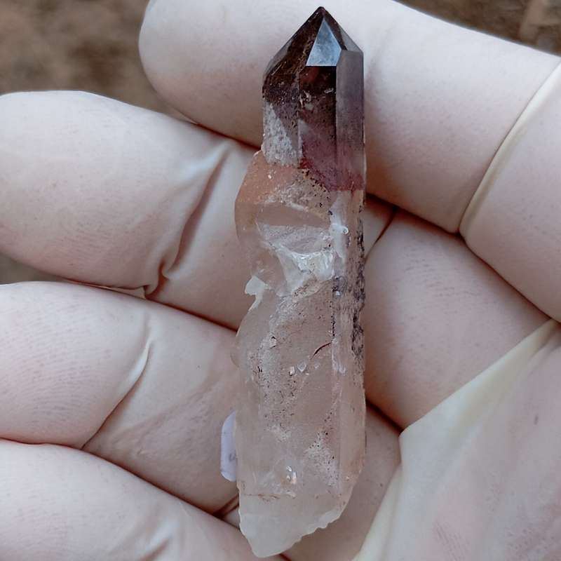 Hematite in quartz - Orange River N Cape South Africa