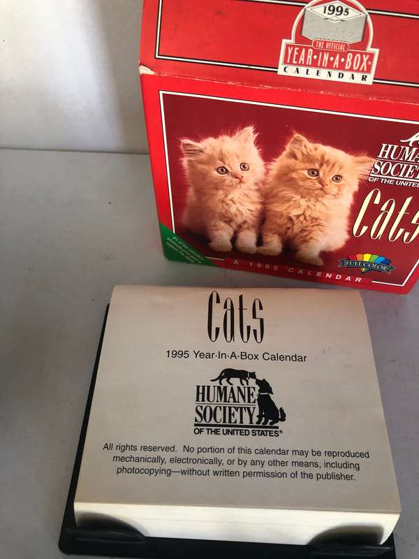 1995 Humane Society Cats Calender