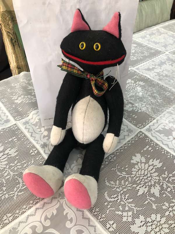 Handmade Black Cat Soft Toy