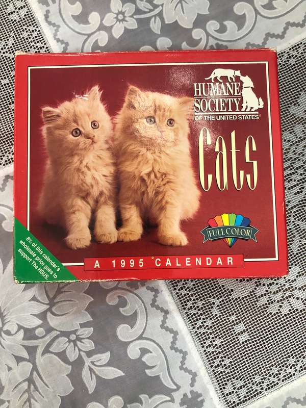 1995 Humane Society Cats Calender