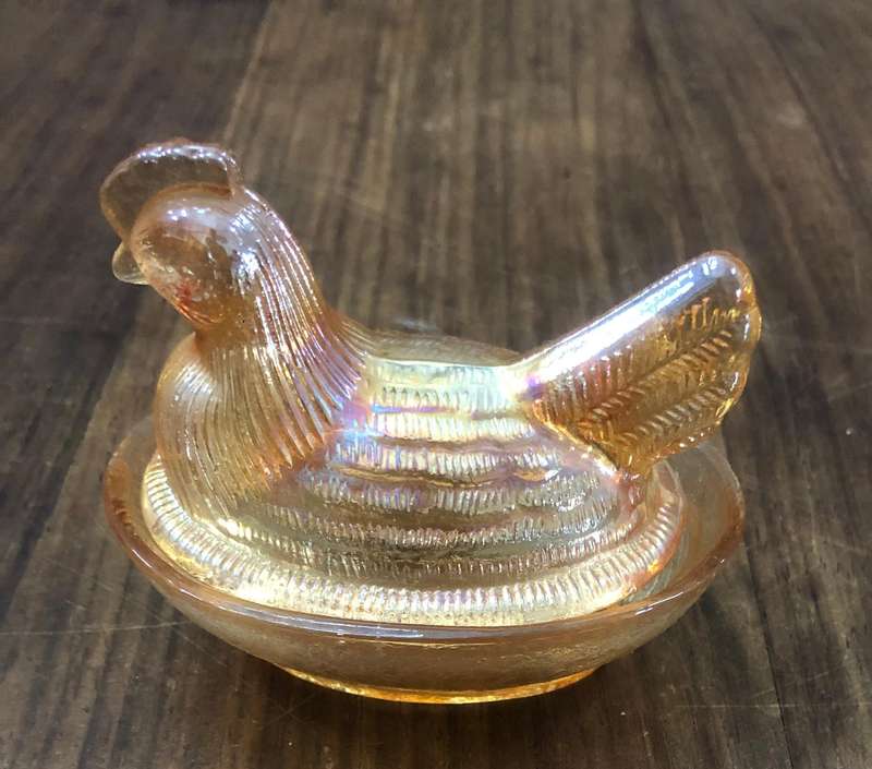 Lovely 0ne Egg Glass Trinket Dish