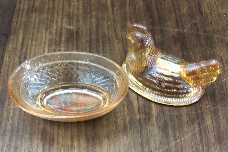 Lovely 0ne Egg Glass Trinket Dish
