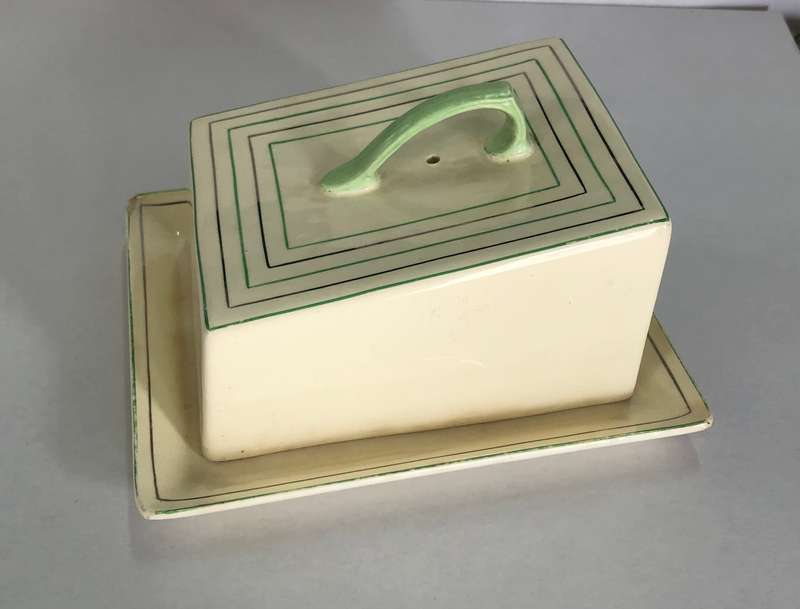 Antique Butter Dish- Newhall Hanley Staffs