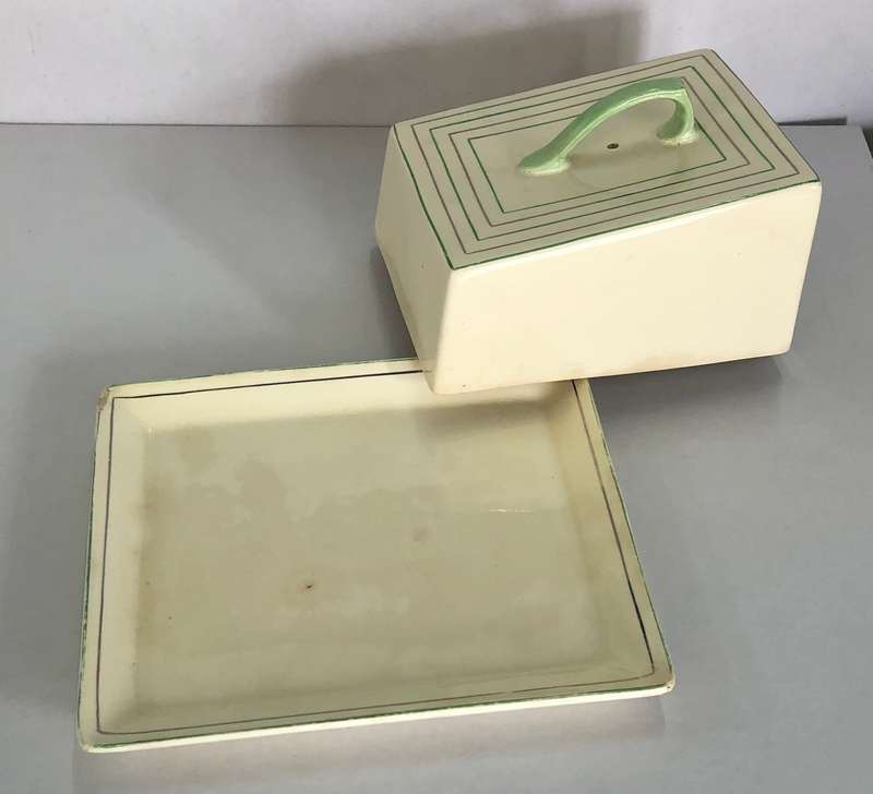 Antique Butter Dish- Newhall Hanley Staffs