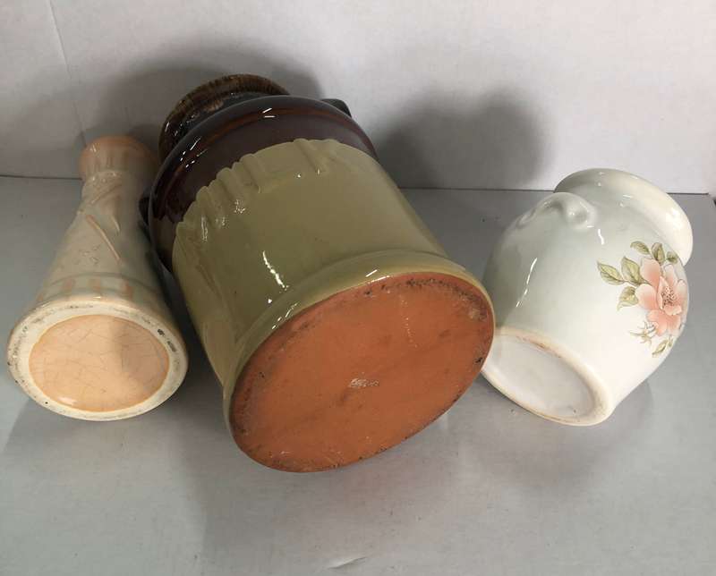 3 Lovely Ceramic Flower Vases
