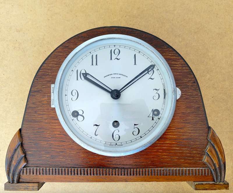 AMERICAN SWISS WATCH COMPANY MANTEL CLOCK