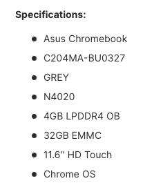 ASUS CHROMEBOOK