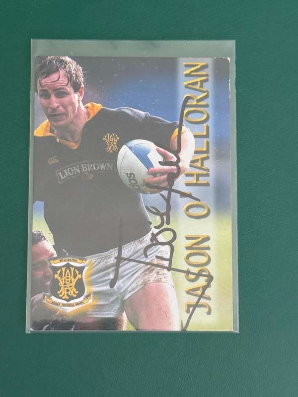 Rugby Card - *SIGNED* Jason OHalloran (Nr71) 1996 Card Crazy Authentics