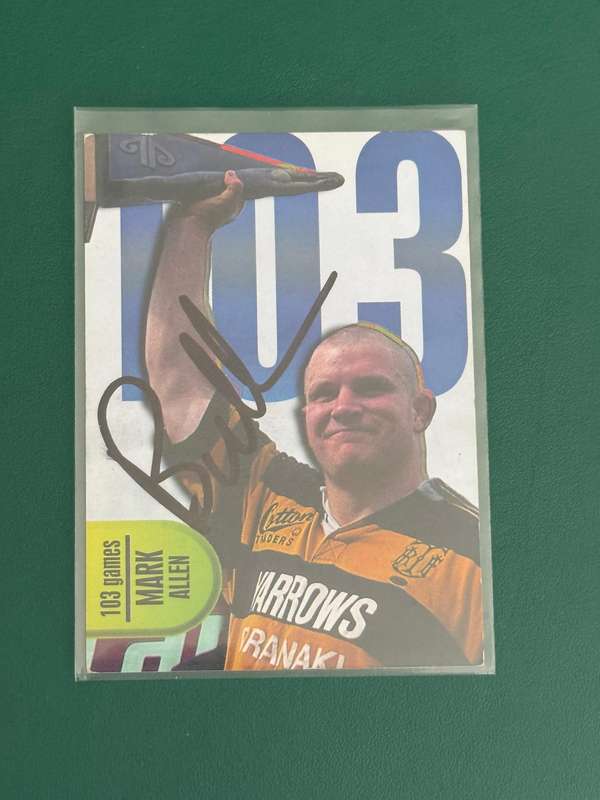 Rugby Card - *SIGNED* Mark Allen (Nr79) 1996 Card Crazy Authentics
