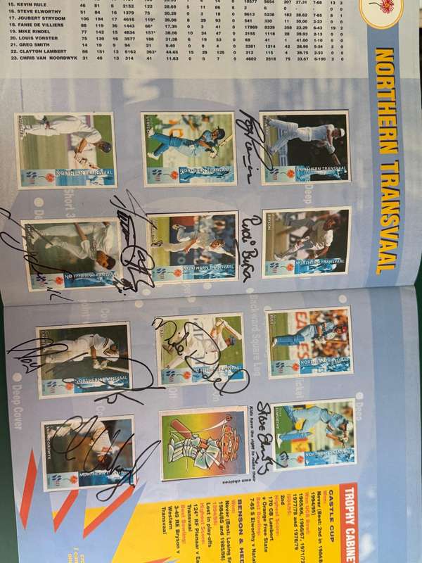 Cricket Card Album - *SIGNED * 44 times* 1995 Provincial Cricket (100% Complete)