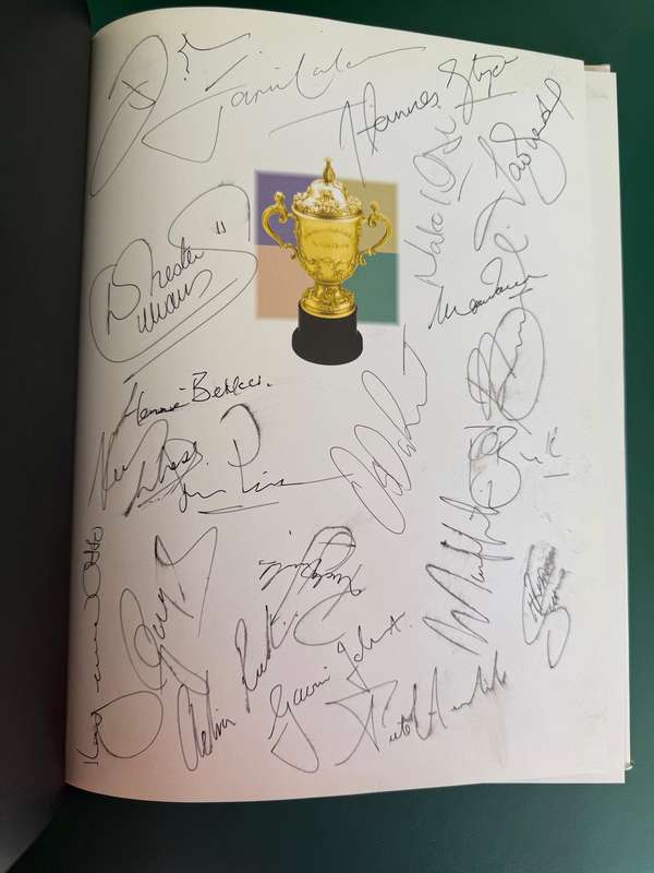 Rugby Book - *SIGNED* The Story of the Rugby World Cup South-Africa 1995