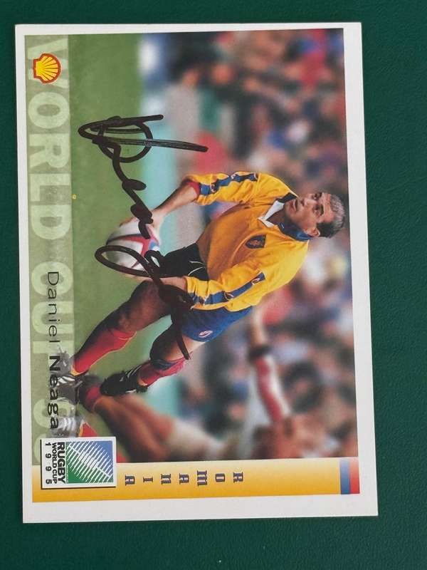 Rugby Card - *SIGNED* Romania Daniel Neaga Sports Deck Rugby Card