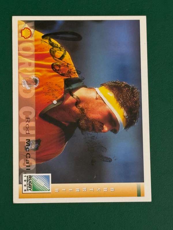 Rugby Card - *SIGNED* Australia Rodd McCall Sports Deck Rugby Card