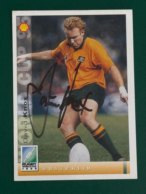 Rugby Card - *SIGNED* Australia David Knox Sports Deck Rugby Card