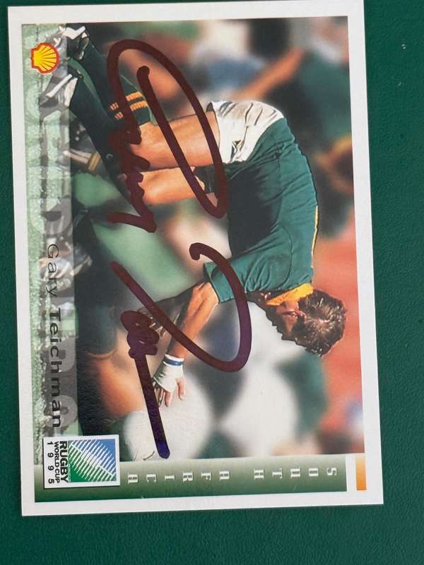 Rugby Card - *SIGNED* South-Africa Gary Teichmann Sports Deck Rugby Card