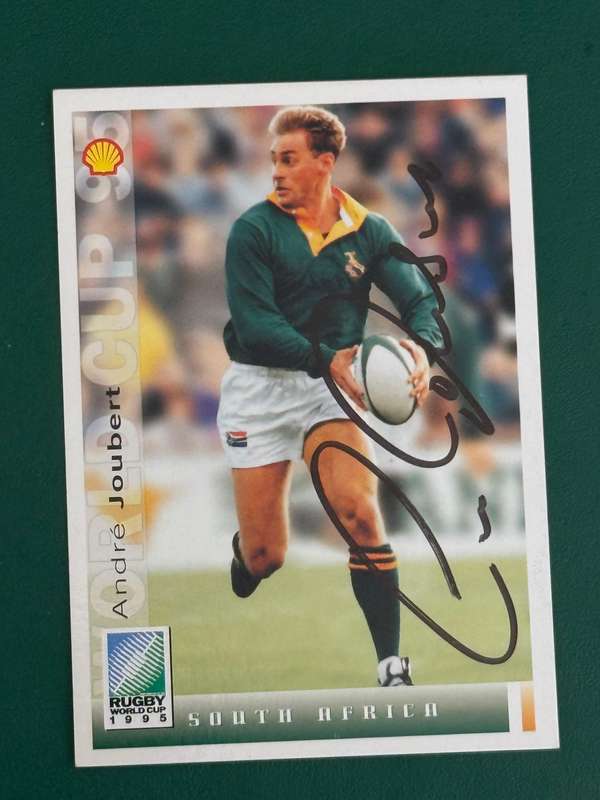 Rugby Card - *SIGNED* South-Africa Andre Joubert Sports Deck Rugby Card