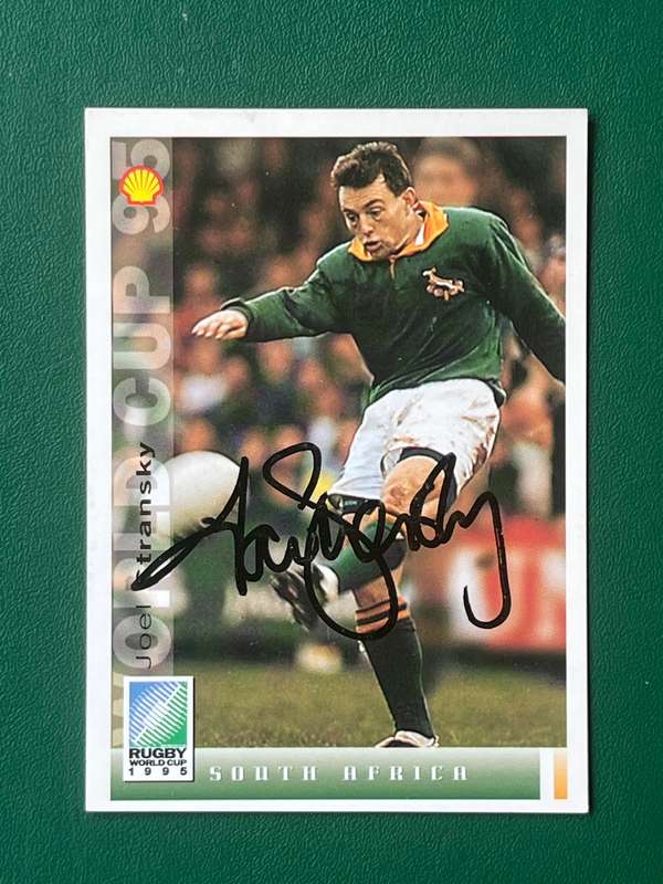 Rugby Card - *SIGNED* Joël Stransky 1995 Sports Deck Rugby Card