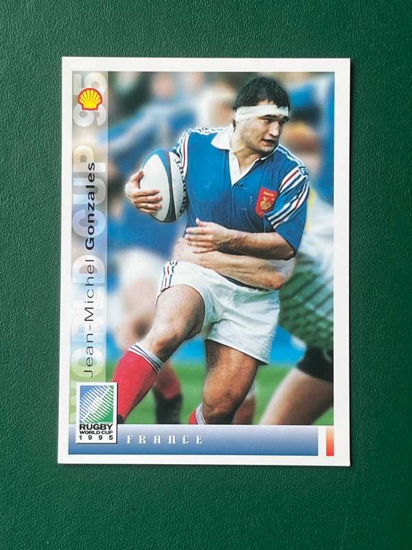 Rugby Card - *SIGNED* Jean Michel-Gonzales 1995 Sports Deck Rugby Card