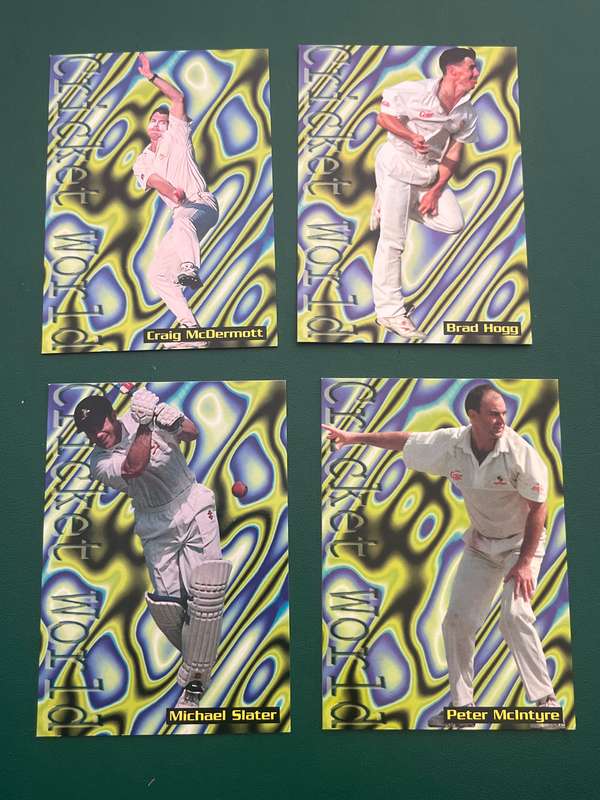 Cricket card - 4 * 1996 Sports Deck Cricket Cards