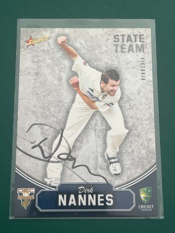 Cricket Card - *SIGNED* Dirk Nannes 2006-2007 Select Cricket Card