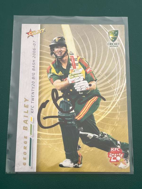 Cricket Card - *SIGNED* George Bailey 2006-2007 Select Cricket Card