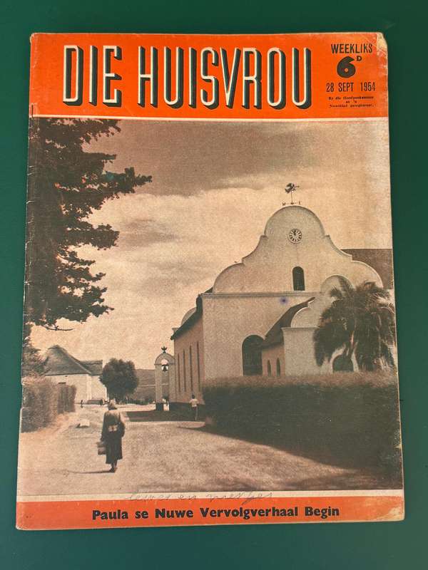 Magazine/Tydskrif - Die Huisvrou 28 September 1954