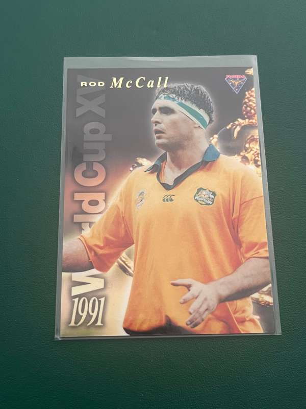 Rugby Card - Rod McCall 1995 Futura World XV Limited Edition Insert Card