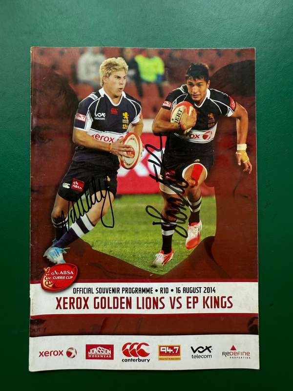 Rugby Programme - 4 * SIGNED (on cover) Lions Rugby Programmes