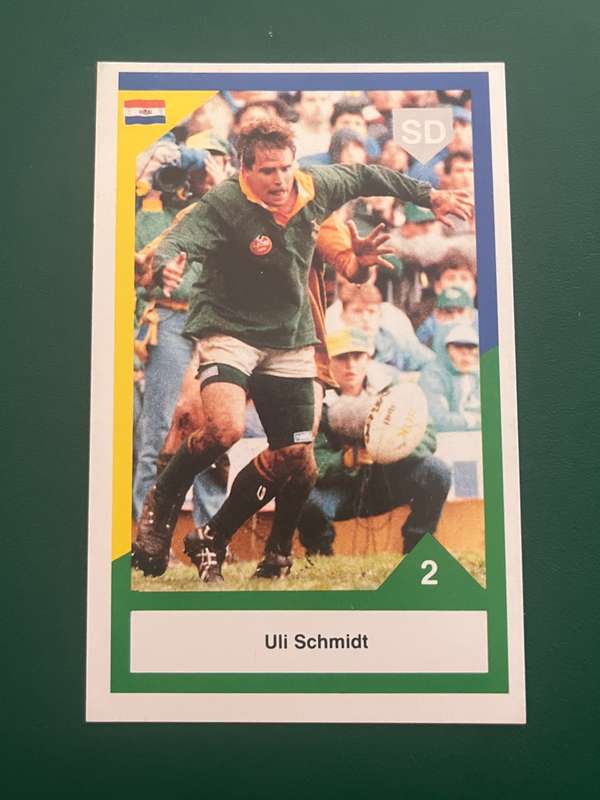 Rugby Card - 1992 Sports Deck : Uli Schmidt (vs Aus)