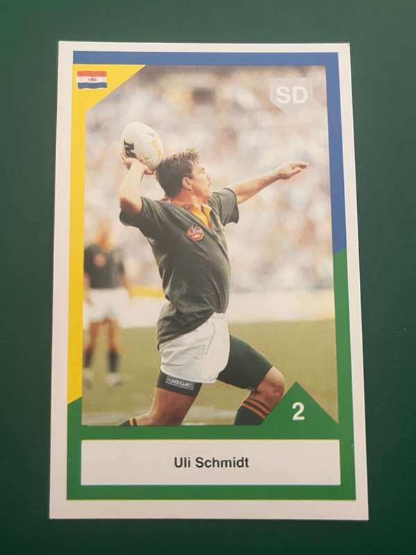 Rugby Card - 1992 Sports Deck Rugby Card : Uli Schmidt (vs Nz)