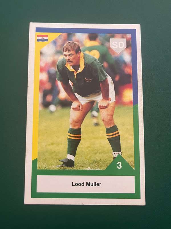 Rugby card - Lood Muller 1992 Sports Deck Rugby Card