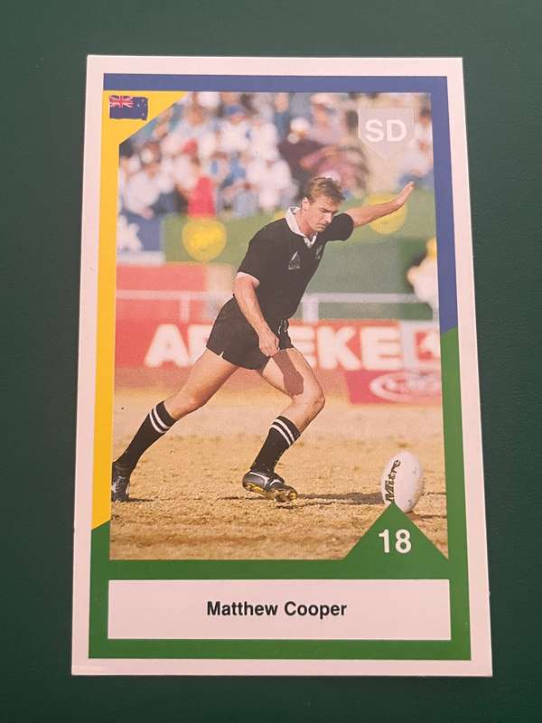 Rugby Card - Matthew Cooper 1992 Sports Deck Rugby Card