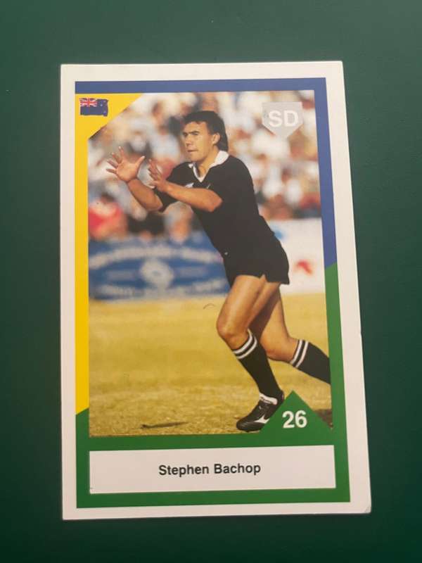Rugby Card - Stephen Bachop 1992 Sports Deck Rugby Card