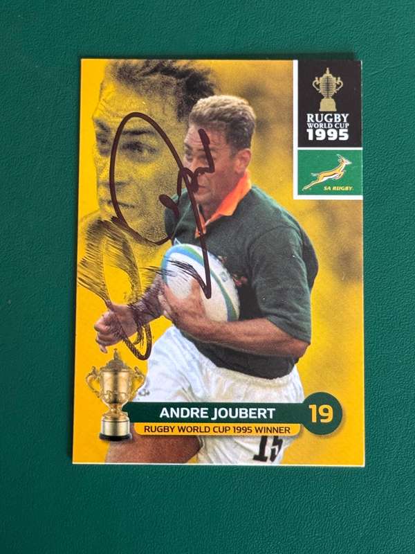 Rugby Card - *SIGNED* Andre Joubert 2011 Big Ball Rugby Card