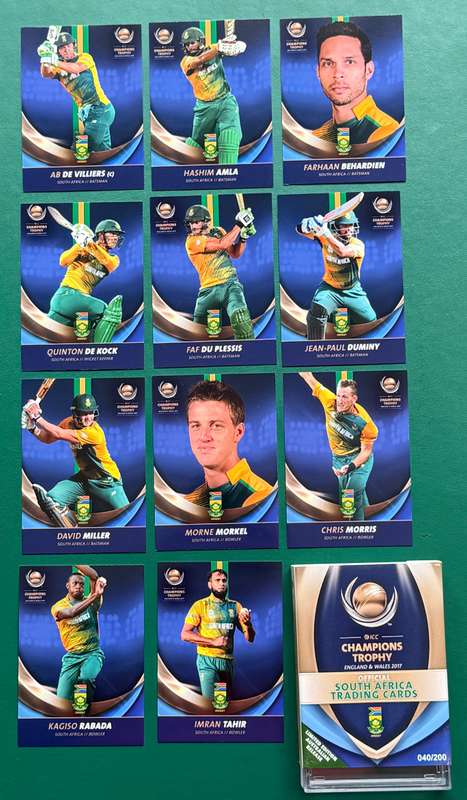 Cricket Cards - Rare (11) 2017 Tap and Play ICC Cricket Cards