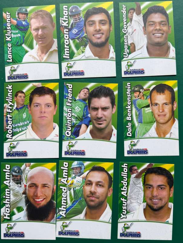 Cricket Cards - Rare Set of 17 Nashua Dolphins Cricket Cards