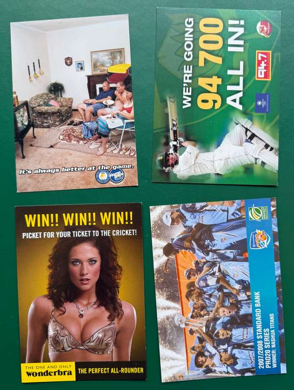 Cricket Postcards - 40 Unique Cricket Postcards