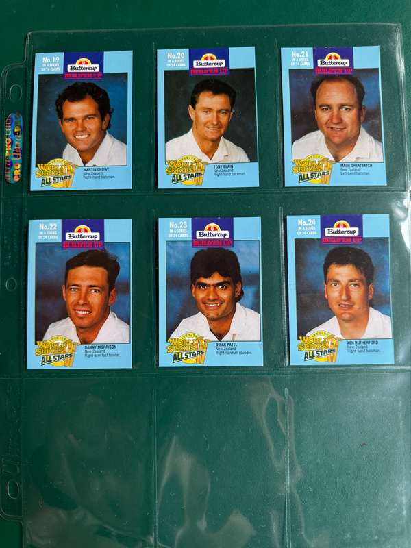 Cricket Cards - 24 * 1993-1994 World Series Buttercup Cricket Cards (includes SA Players)