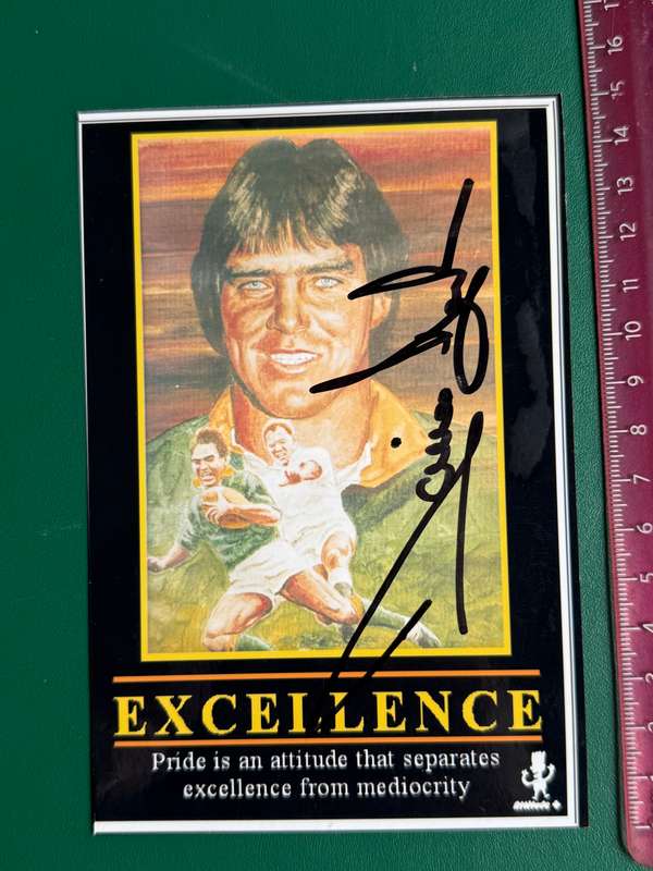 Rugby - *SIGNED* Danie Gerber (15cm * 10cm)